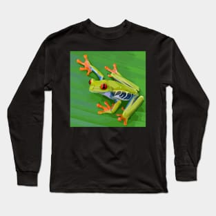 Geometric Tree Frog Long Sleeve T-Shirt